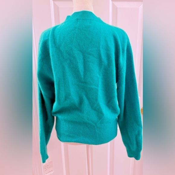 NWT The Committee Cardigan light green lambs wool angora Blend size L - Picture 2 of 7